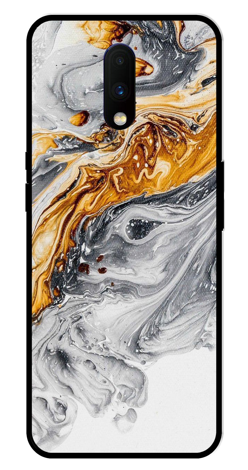 Marble Pattern Metal Mobile Case for OnePlus 7