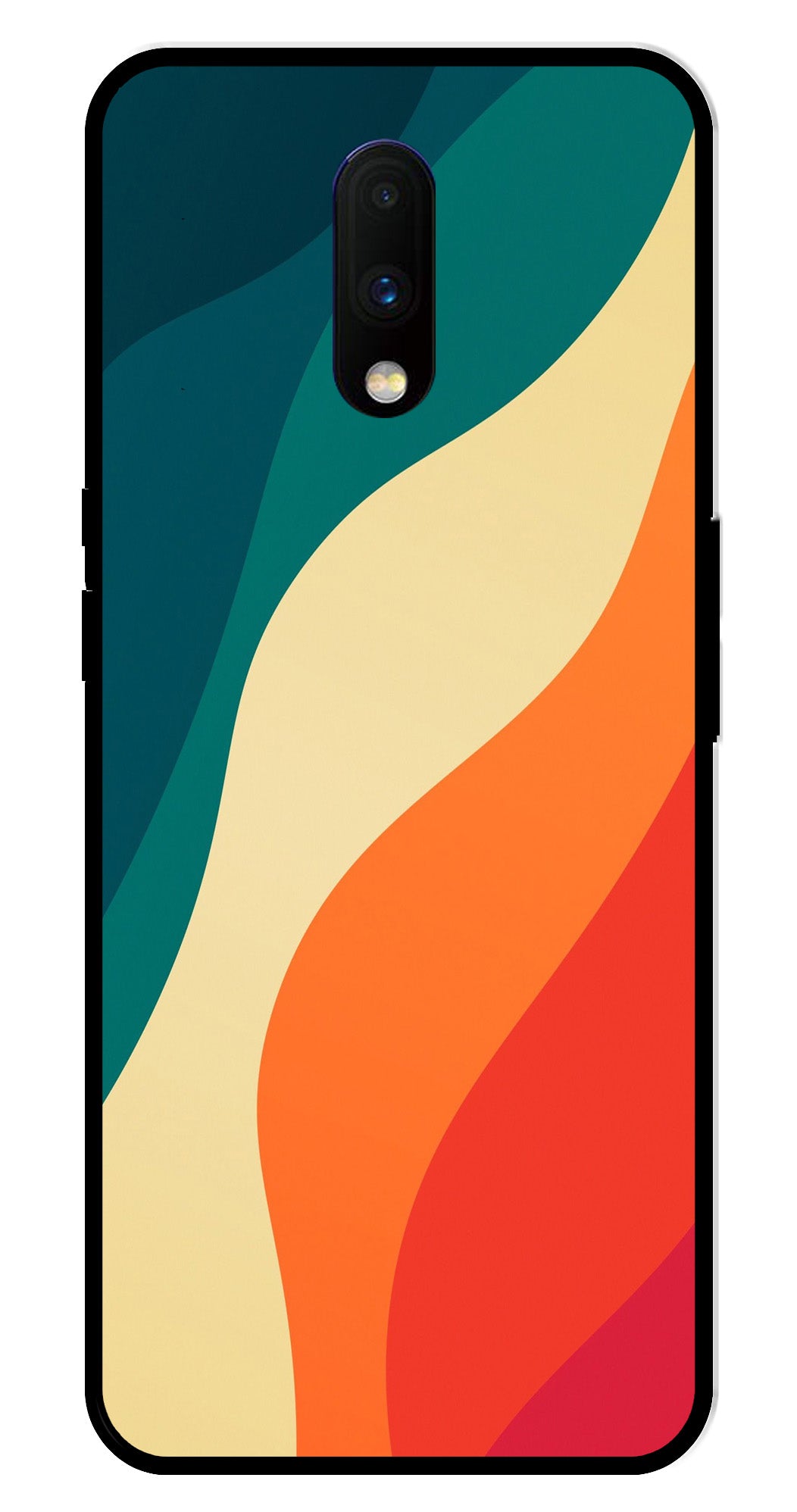 Muted Rainbow Metal Mobile Case for OnePlus 7