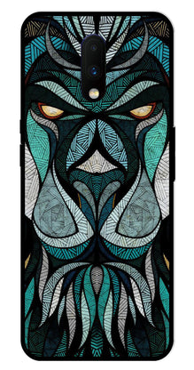 Lion Pattern Metal Mobile Case for OnePlus 7