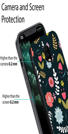 Floral Pattern2 Metal Mobile Case for OnePlus 7