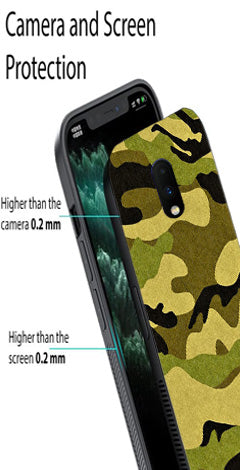Army Pattern Metal Mobile Case for OnePlus 7