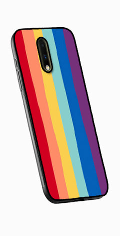 Rainbow MultiColor Metal Mobile Case for OnePlus 7  (Design No -03)