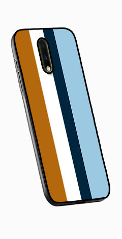 MultiColor Pattern Metal Mobile Case for OnePlus 7  (Design No -17)