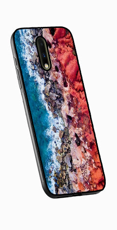 Sea Shore Metal Mobile Case for OnePlus 7  (Design No -18)