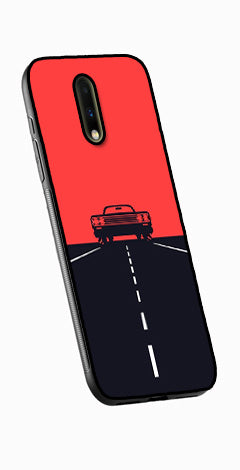 Car Lover Metal Mobile Case for OnePlus 7  (Design No -21)