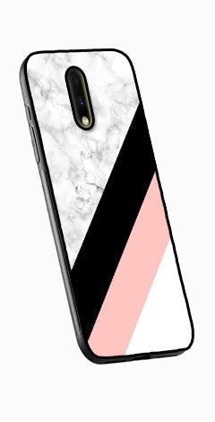 Marble Design Metal Mobile Case for OnePlus 7  (Design No -24)