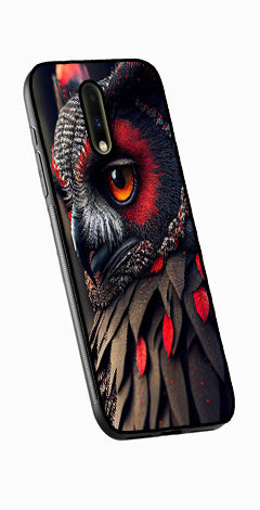 Owl Design Metal Mobile Case for OnePlus 7  (Design No -26)