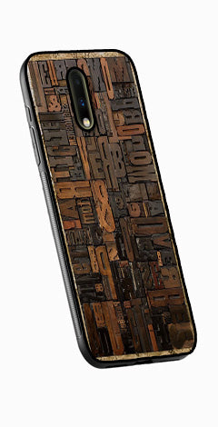 Alphabets Metal Mobile Case for OnePlus 7  (Design No -32)