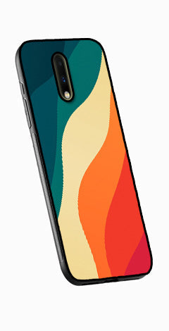 Muted Rainbow Metal Mobile Case for OnePlus 7  (Design No -39)