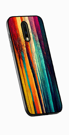 Modern Art Colorful Metal Mobile Case for OnePlus 7  (Design No -47)
