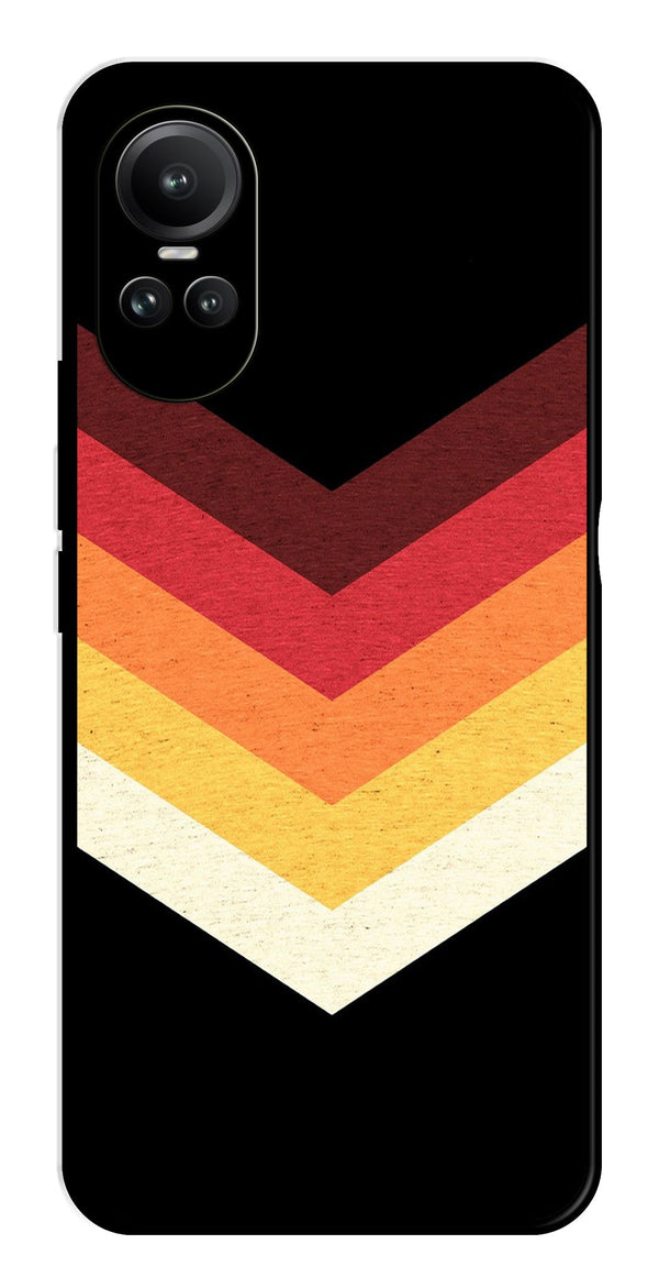 MultiColor Arrow Metal Mobile Case for Oppo Reno 10 Pro 5G   (Design No -04)