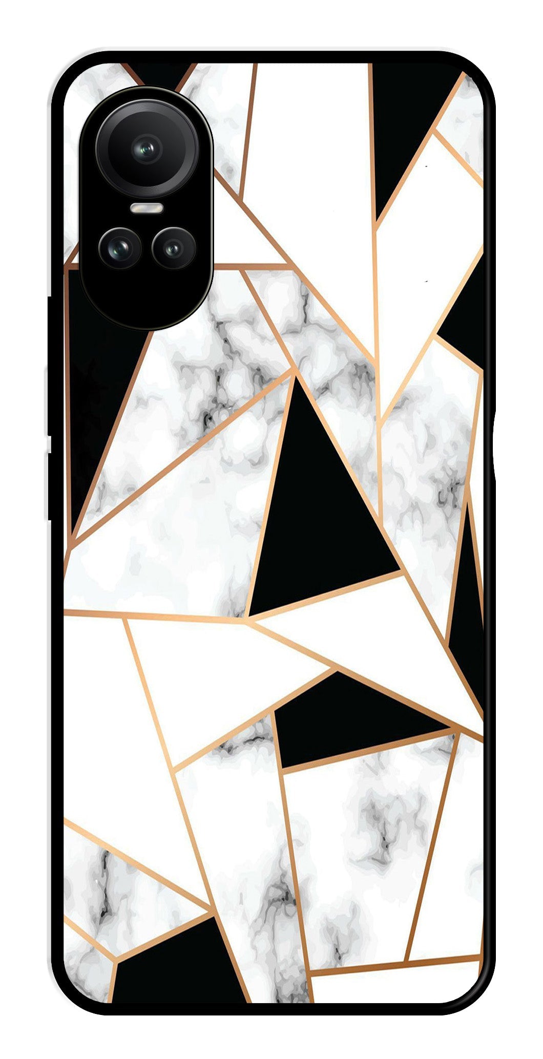 Marble Design2 Metal Mobile Case for Oppo Reno 10 Pro 5G   (Design No -08)