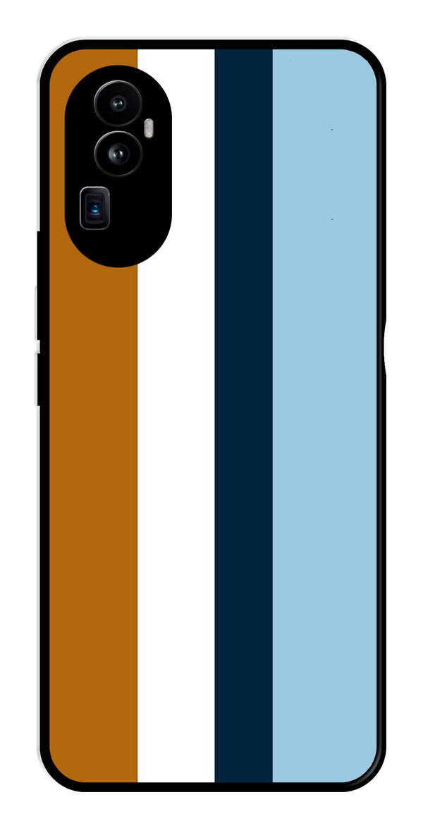 MultiColor Pattern Metal Mobile Case for Oppo Reno 10 Pro Plus 5G   (Design No -17)
