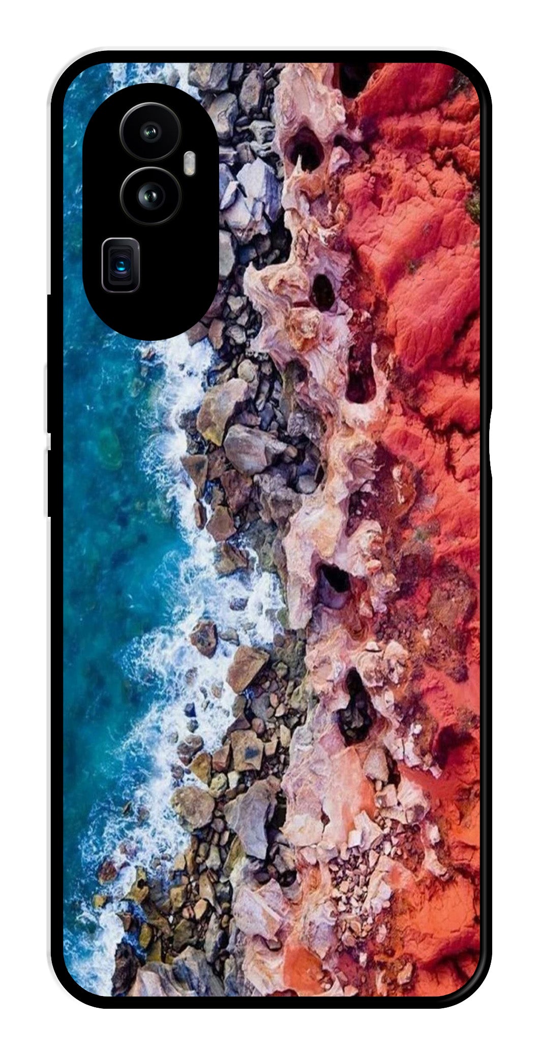 Sea Shore Metal Mobile Case for Oppo Reno 10 Pro Plus 5G   (Design No -18)