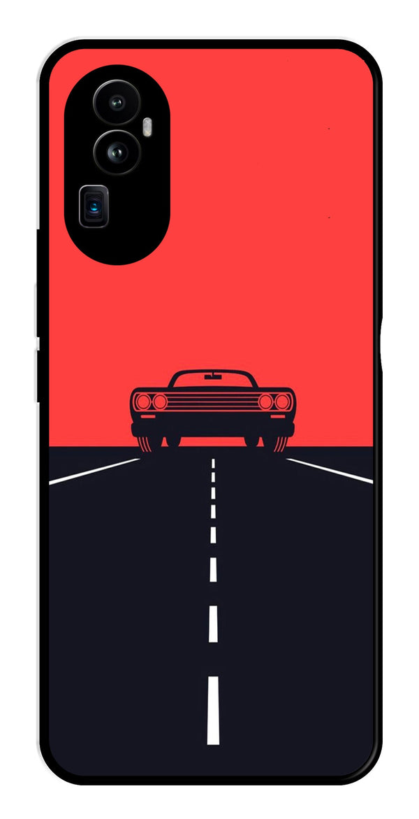 Car Lover Metal Mobile Case for Oppo Reno 10 Pro Plus 5G   (Design No -21)