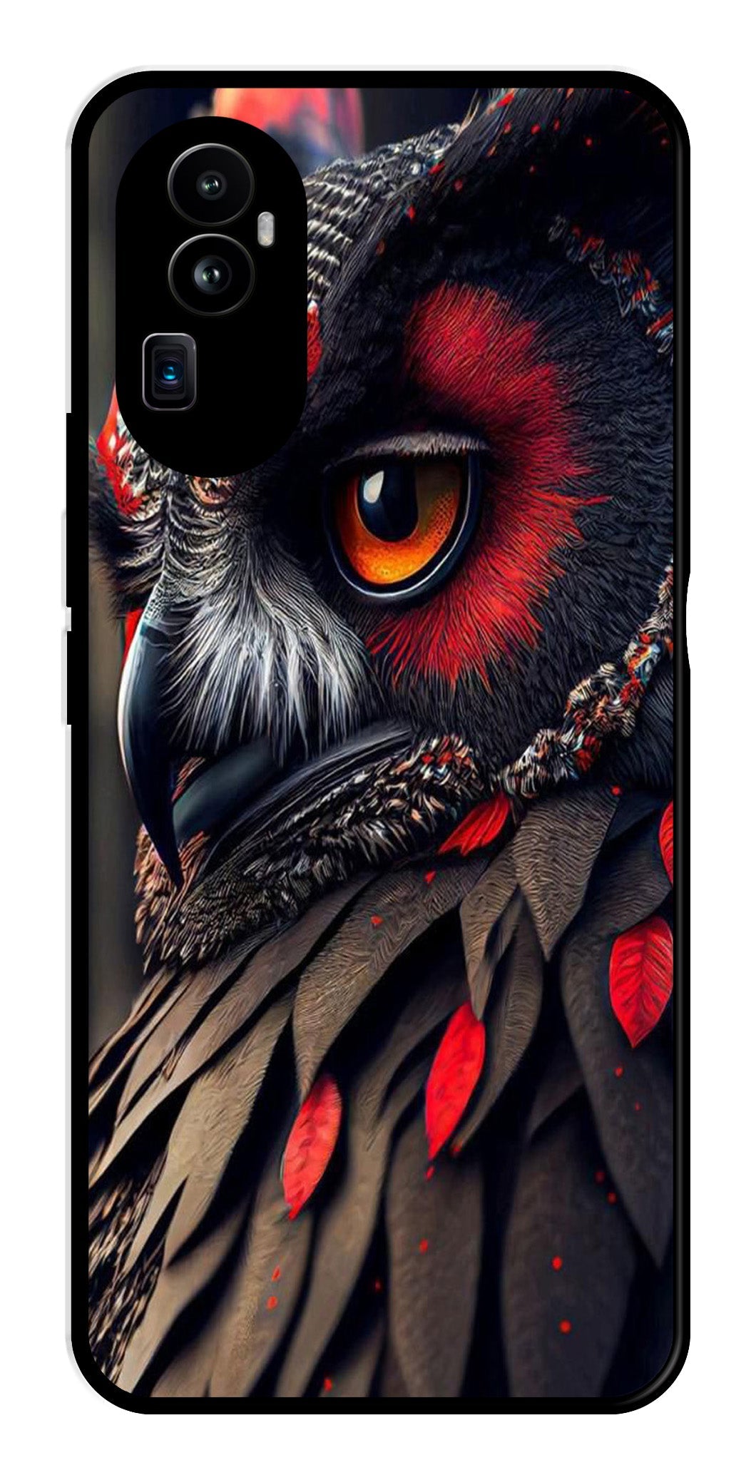 Owl Design Metal Mobile Case for Oppo Reno 10 Pro Plus 5G   (Design No -26)