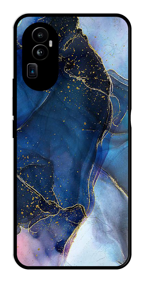 Blue Marble Metal Mobile Case for Oppo Reno 10 Pro Plus 5G   (Design No -34)