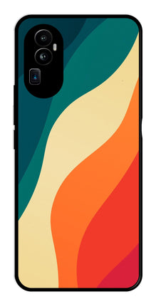 Muted Rainbow Metal Mobile Case for Oppo Reno 10 Pro Plus 5G