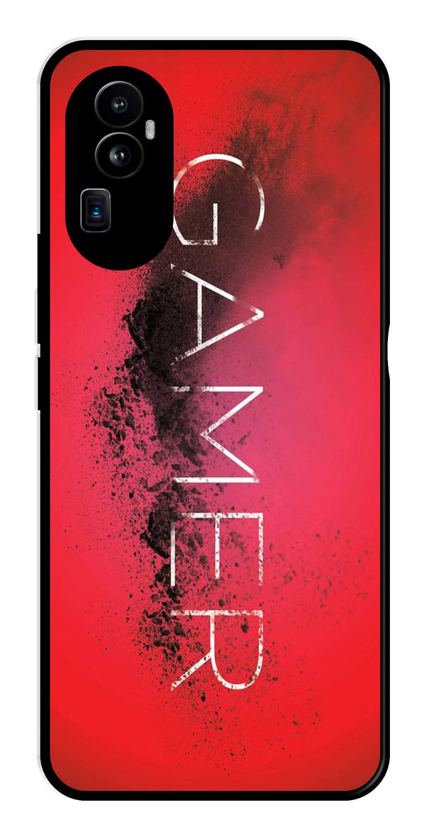 Gamer Pattern Metal Mobile Case for Oppo Reno 10 Pro Plus 5G   (Design No -41)