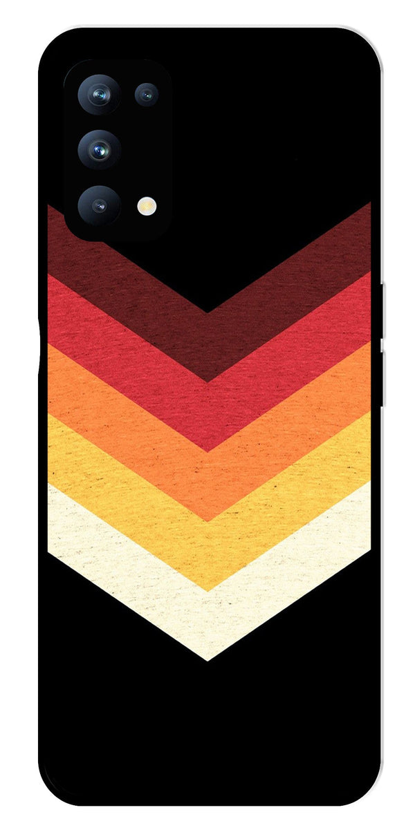 MultiColor Arrow Metal Mobile Case for Oppo Reno 5 Pro 5G   (Design No -04)