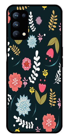 Floral Pattern2 Metal Mobile Case for Oppo Reno 5 Pro 5G