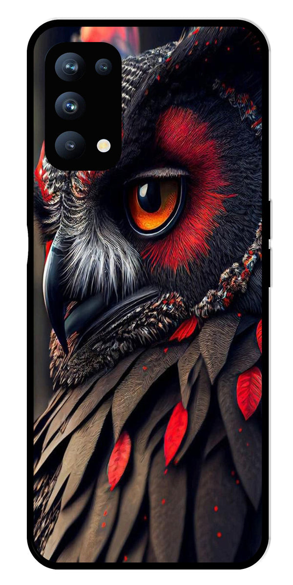 Owl Design Metal Mobile Case for Oppo Reno 5 Pro 5G   (Design No -26)