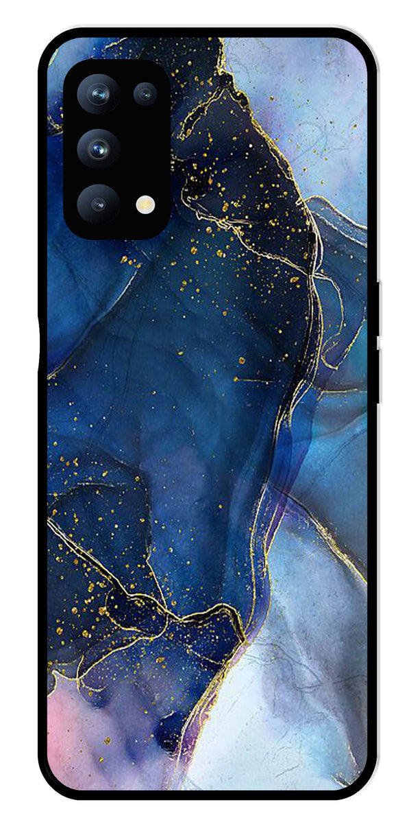 Blue Marble Metal Mobile Case for Oppo Reno 5 Pro 5G   (Design No -34)