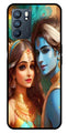 Lord Radha Krishna Metal Mobile Case for Oppo Reno 6 5G   (Design No -01)