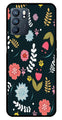 Floral Pattern2 Metal Mobile Case for Oppo Reno 6 5G   (Design No -12)