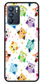 Owls Pattern Metal Mobile Case for Oppo Reno 6 5G   (Design No -20)