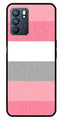 Pink Pattern Metal Mobile Case for Oppo Reno 6 5G   (Design No -23)