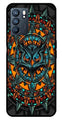Owl Pattern Metal Mobile Case for Oppo Reno 6 5G   (Design No -42)