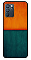 Orange Green Pattern Metal Mobile Case for Oppo Reno 6 5G   (Design No -45)