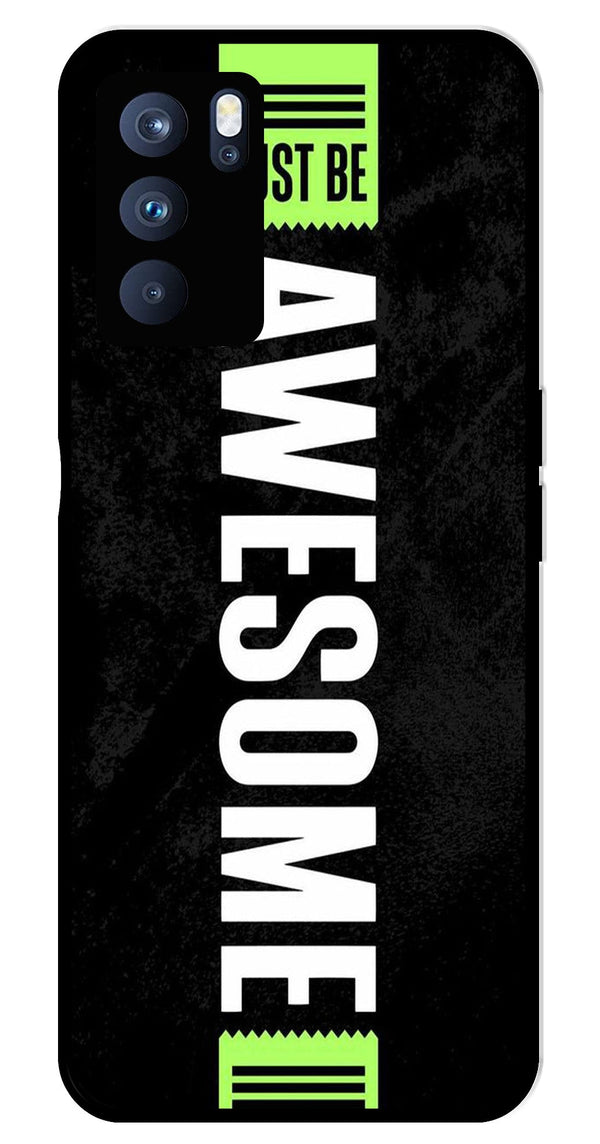 Awesome Metal Mobile Case for Oppo Reno 6 Pro 5G   (Design No -33)