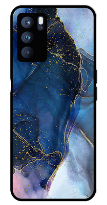 Blue Marble Metal Mobile Case for Oppo Reno 6 Pro 5G