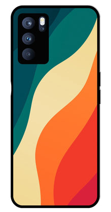 Muted Rainbow Metal Mobile Case for Oppo Reno 6 Pro 5G