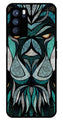 Lion Pattern Metal Mobile Case for Oppo Reno 6 Pro 5G   (Design No -40)