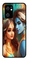 Lord Radha Krishna Metal Mobile Case for Oppo Reno 7 5G   (Design No -01)