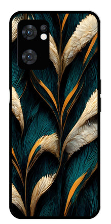 Feathers Metal Mobile Case for Oppo Reno 7 5G