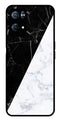 Black White Marble Design Metal Mobile Case for Oppo Reno 7 Pro 5G   (Design No -09)