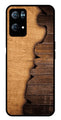 Wooden Design Metal Mobile Case for Oppo Reno 7 Pro 5G   (Design No -13)