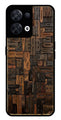 Alphabets Metal Mobile Case for Oppo Reno 8 5G   (Design No -32)