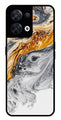 Marble Pattern Metal Mobile Case for Oppo Reno 8 5G   (Design No -36)