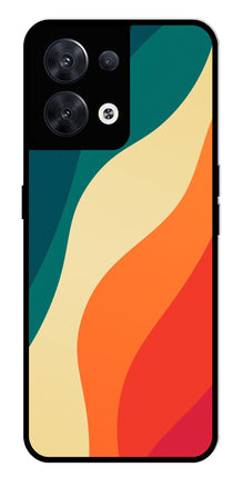 Muted Rainbow Metal Mobile Case for Oppo Reno 8 5G