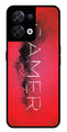 Gamer Pattern Metal Mobile Case for Oppo Reno 8 5G   (Design No -41)