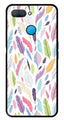 Colorful Feathers Metal Mobile Case for Oppo A12   (Design No -06)