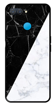 Black White Marble Design Metal Mobile Case for Oppo A11K