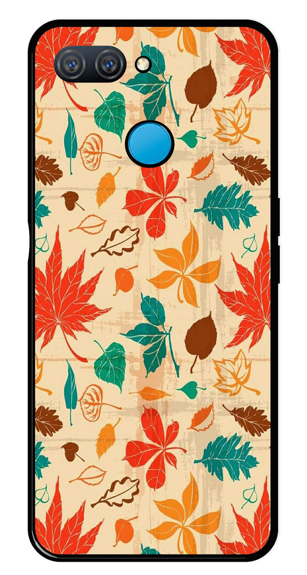Leafs Design Metal Mobile Case for Oppo A11K   (Design No -14)