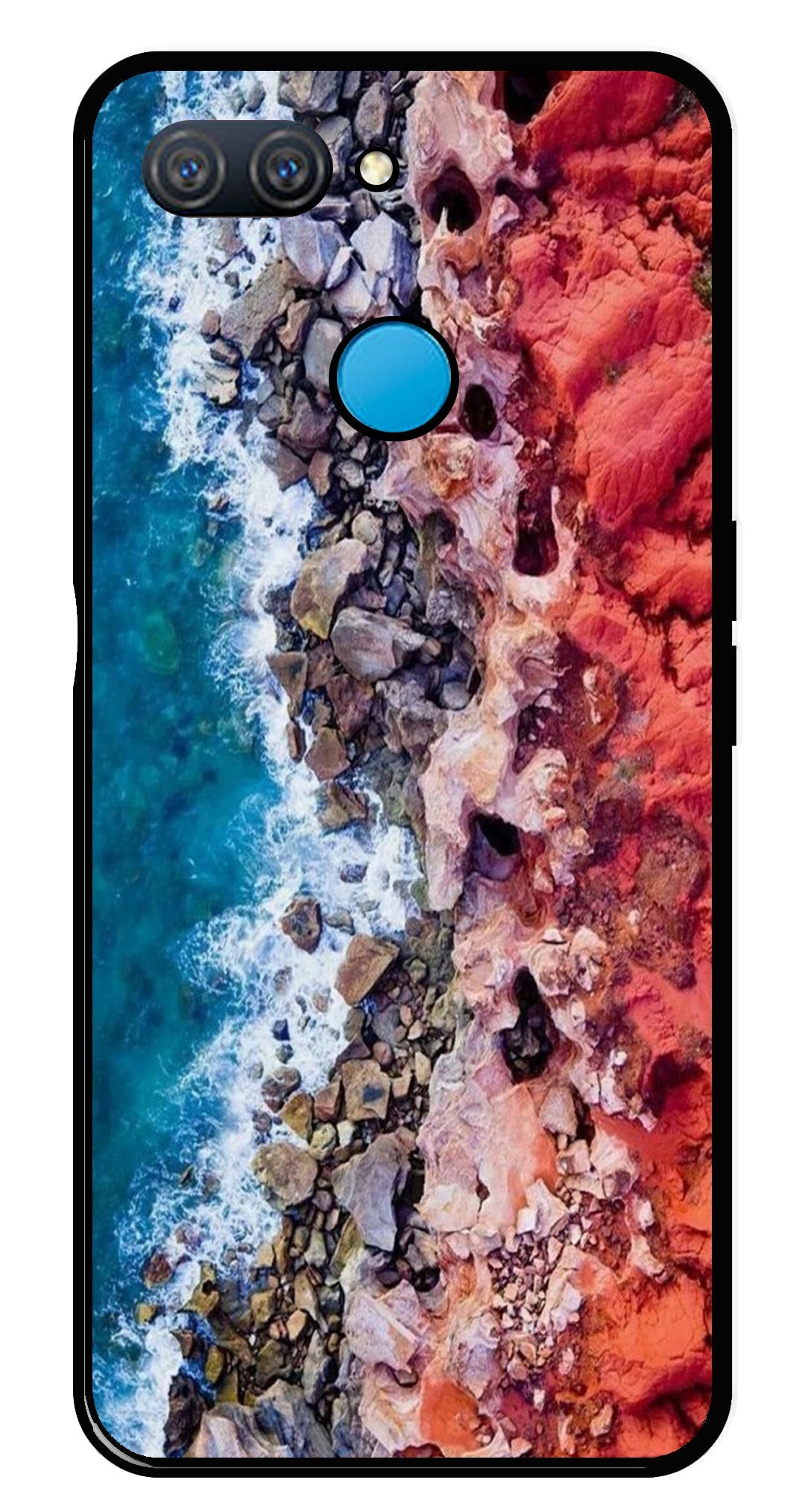 Sea Shore Metal Mobile Case for Oppo A11K   (Design No -18)