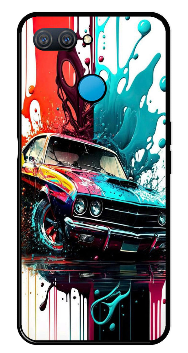 Vintage Car Metal Mobile Case for Oppo A11K   (Design No -29)